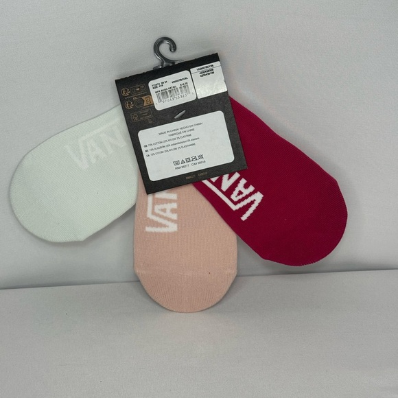 Vans Pink and Multi colors No-Show Socks 3 packs (9 socks) - Picture 7 of 7